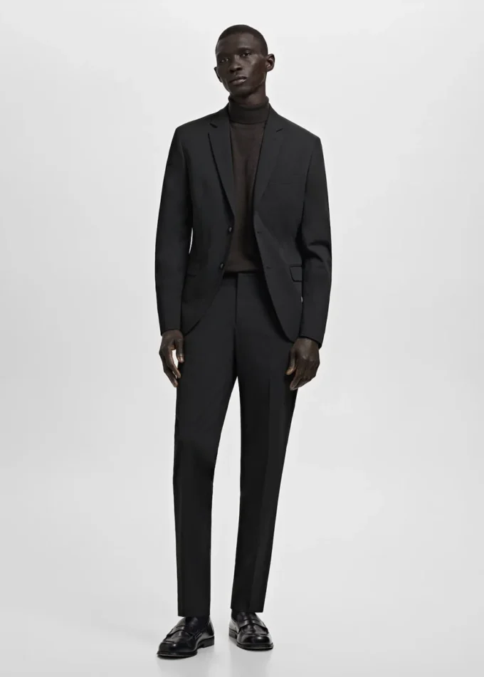 Veste de costume coupe ultra-slim en tissu extensible