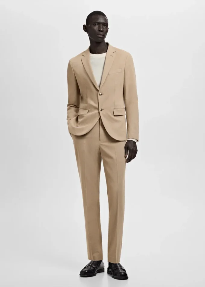 Veste de costume coupe ultra-slim en tissu extensible