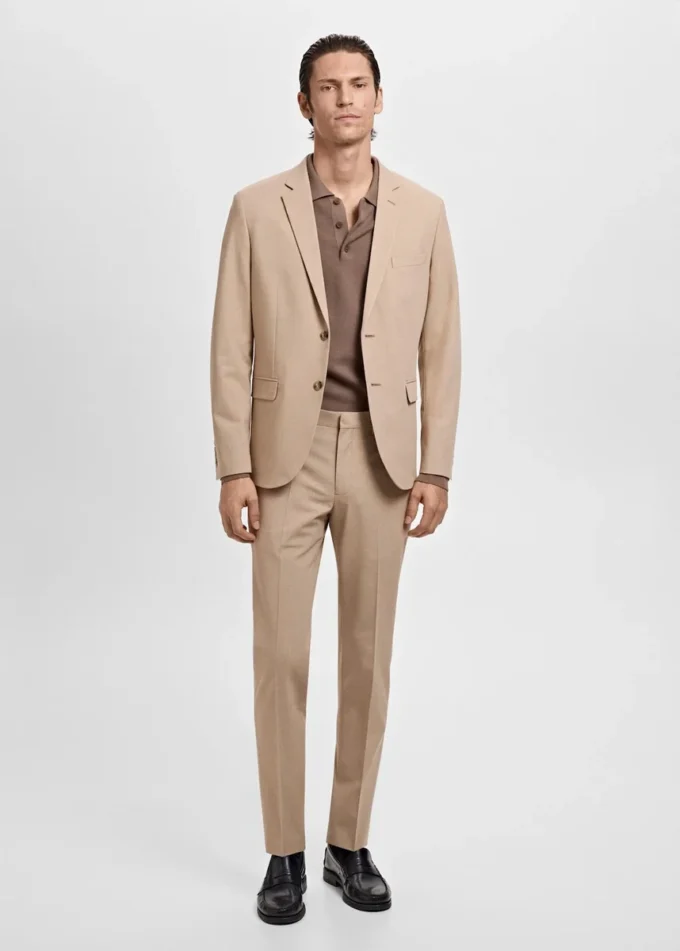 Veste de costume coupe ultra-slim en tissu extensible