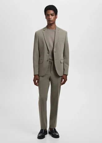 Veste de costume coupe ultra-slim en tissu extensible