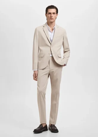Veste de costume coupe ultra-slim en tissu extensible