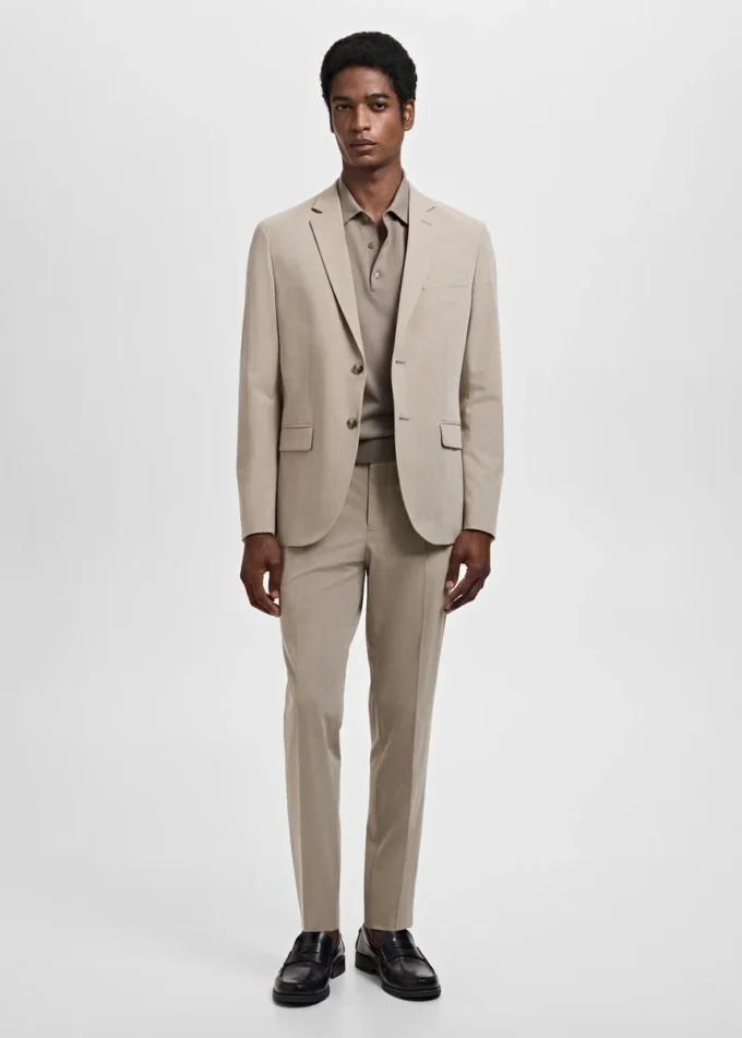Veste de costume coupe ultra-slim en tissu extensible