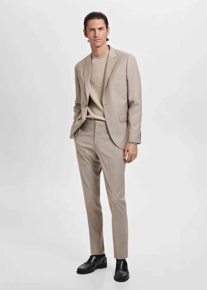Veste de costume coupe ultra-slim en tissu extensible