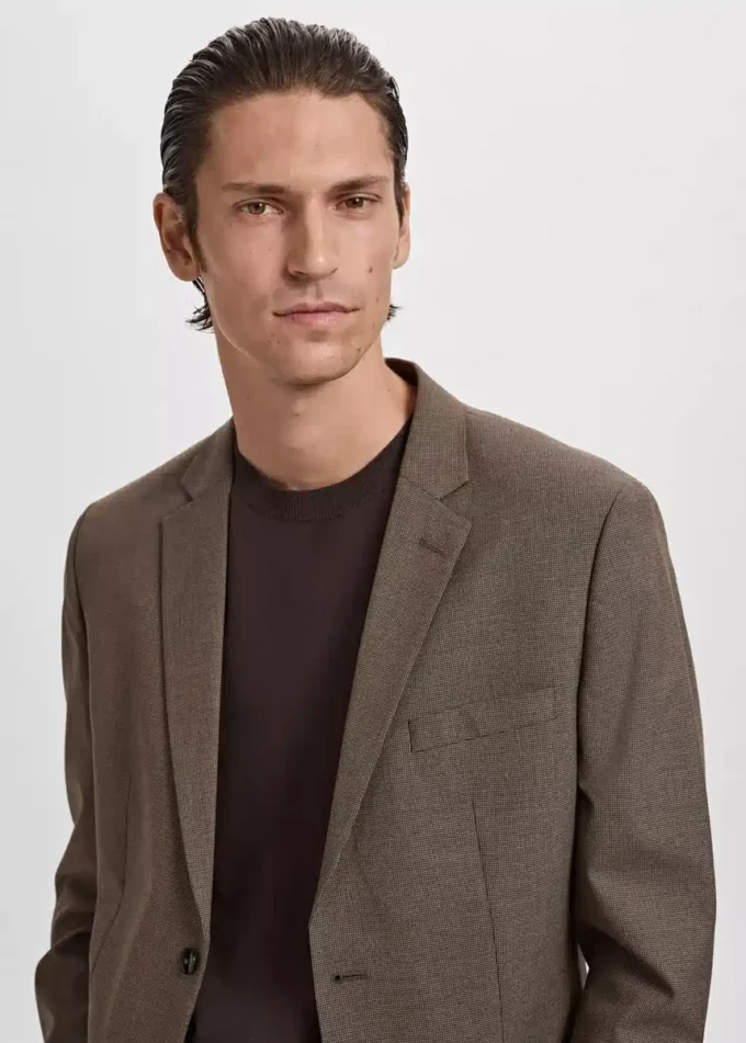 Veste de costume coupe ultra-slim en tissu extensible