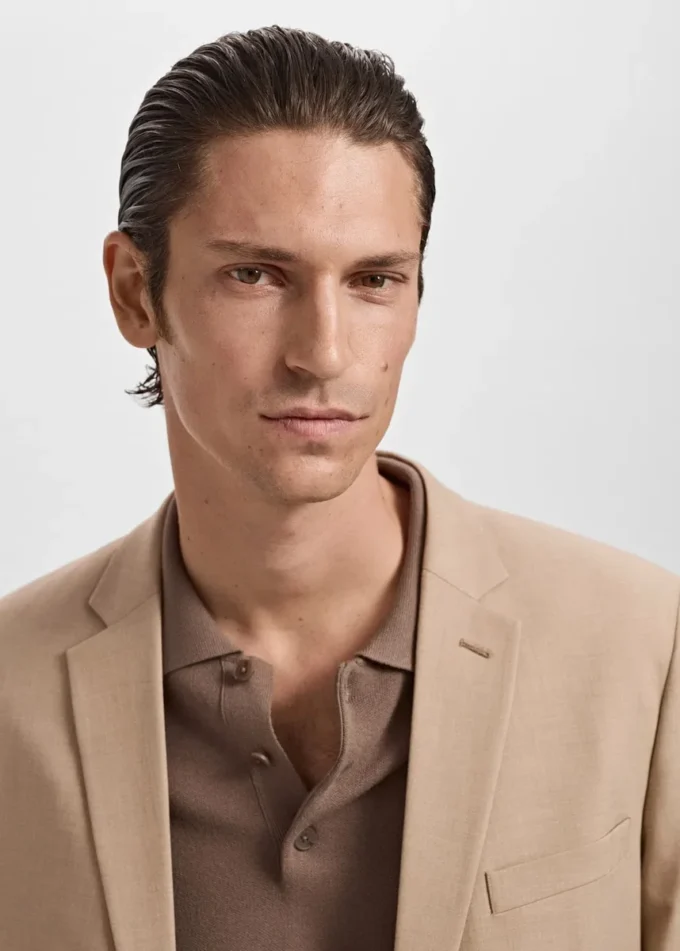 Veste de costume coupe ultra-slim en tissu extensible