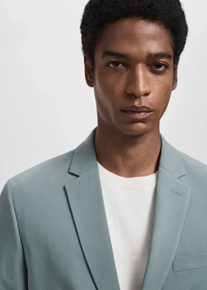 Veste de costume coupe ultra-slim en tissu extensible