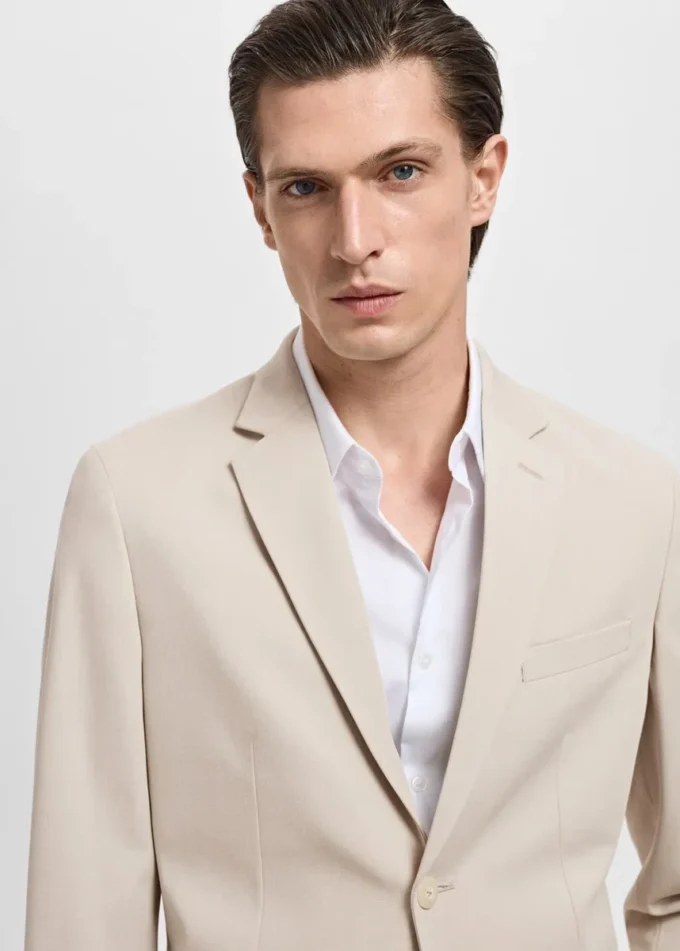 Veste de costume coupe ultra-slim en tissu extensible