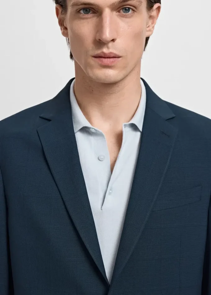 Veste de costume coupe ultra-slim en tissu extensible