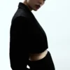 Veste de costume courte en laine