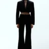 Veste de costume courte en laine