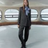 Veste de costume croisée à carreaux