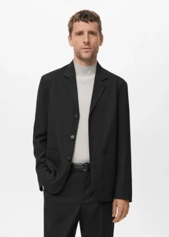 Veste de costume droite