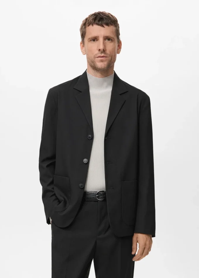 Veste de costume droite