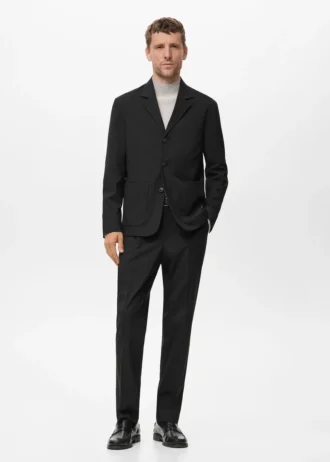 Veste de costume droite
