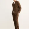 Veste de costume en flanelle de laine vierge italienne