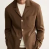 Veste de costume en flanelle de laine vierge italienne