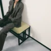 Veste de costume en laine mouchetée