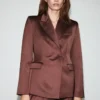 Veste de costume en satin