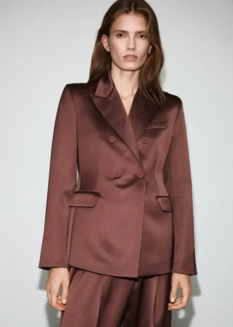 Veste de costume en satin