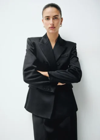 Veste de costume en satin
