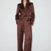 Veste de costume en satin