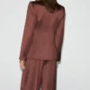 Veste de costume en satin