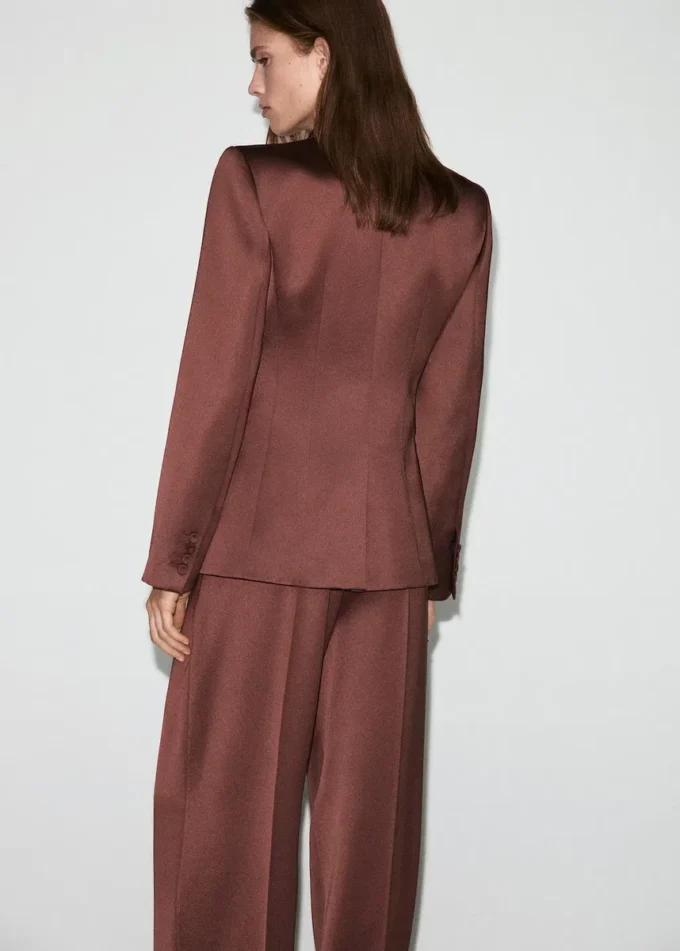 Veste de costume en satin