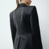 Veste de costume en satin