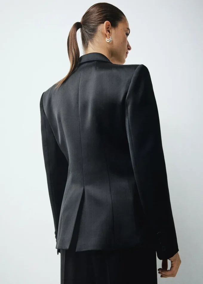 Veste de costume en satin