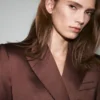 Veste de costume en satin