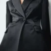 Veste de costume en satin