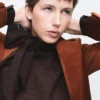 Veste de costume en velours avec poches