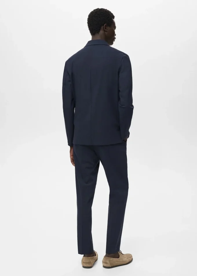 Veste de costume slim fit avec poches