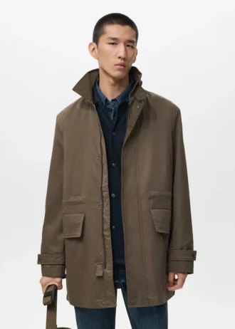 Veste de travail en coton déperlant avec poches