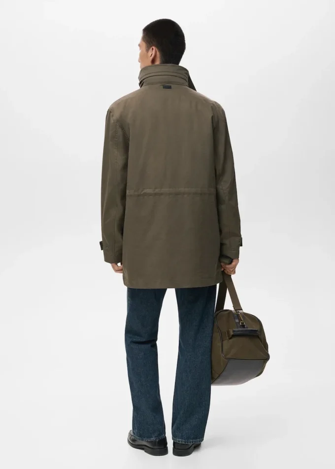 Veste de travail en coton déperlant avec poches