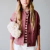 Veste de travail en denim avec col contrasté
