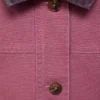 Veste de travail en denim avec col contrasté