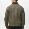 Veste déperlante avec col en velours côtelé