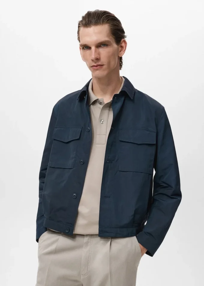 Veste déperlante avec poches