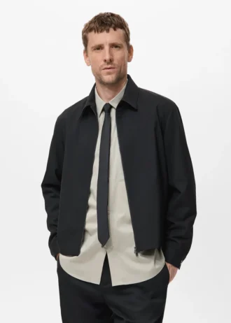Veste droite à poches