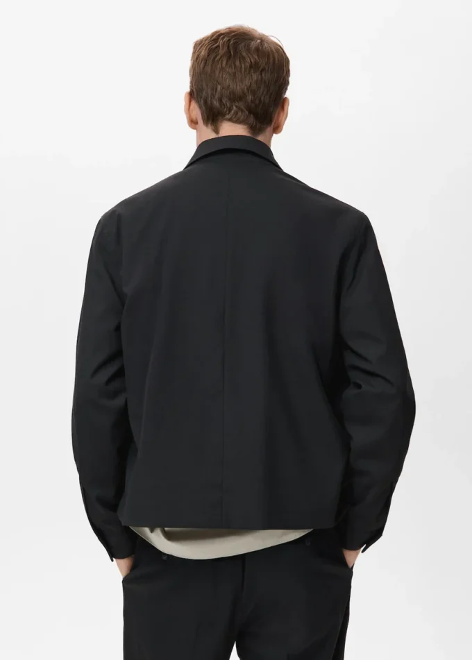 Veste droite à poches