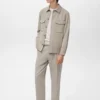 Veste en coton et lyocell avec poches
