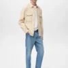 Veste en coton et lyocell avec poches