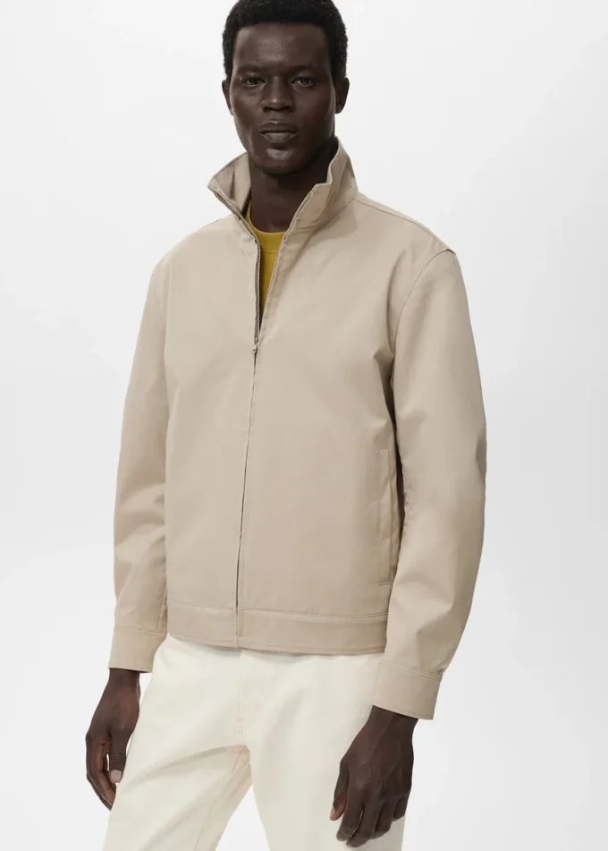 Veste en coton à fermeture éclair