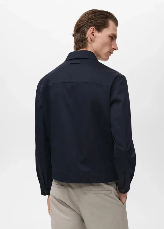 Veste en coton à fermeture éclair