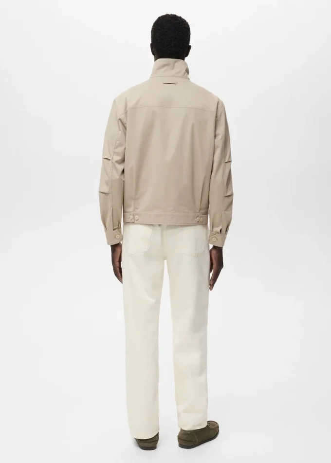 Veste en coton à fermeture éclair