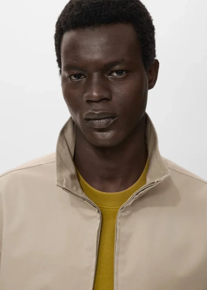 Veste en coton à fermeture éclair