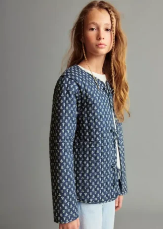 Veste en coton imprimé
