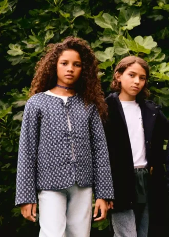 Veste en coton imprimé