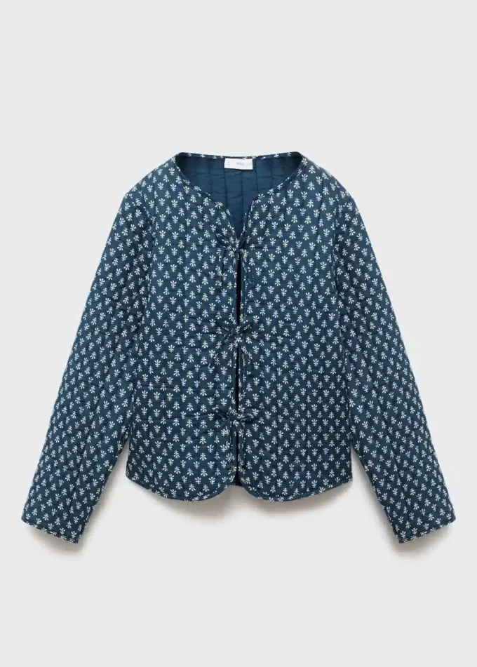 Veste en coton imprimé